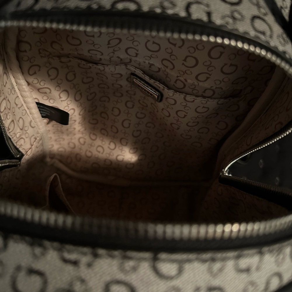 Guess Black And Gray Patterned Backpack - image 5